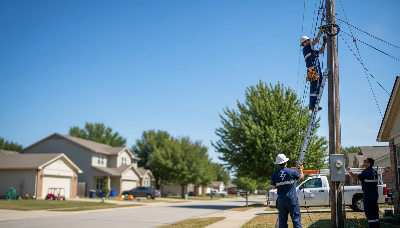 Residential electrician providing installation services in Loose Creek, MO